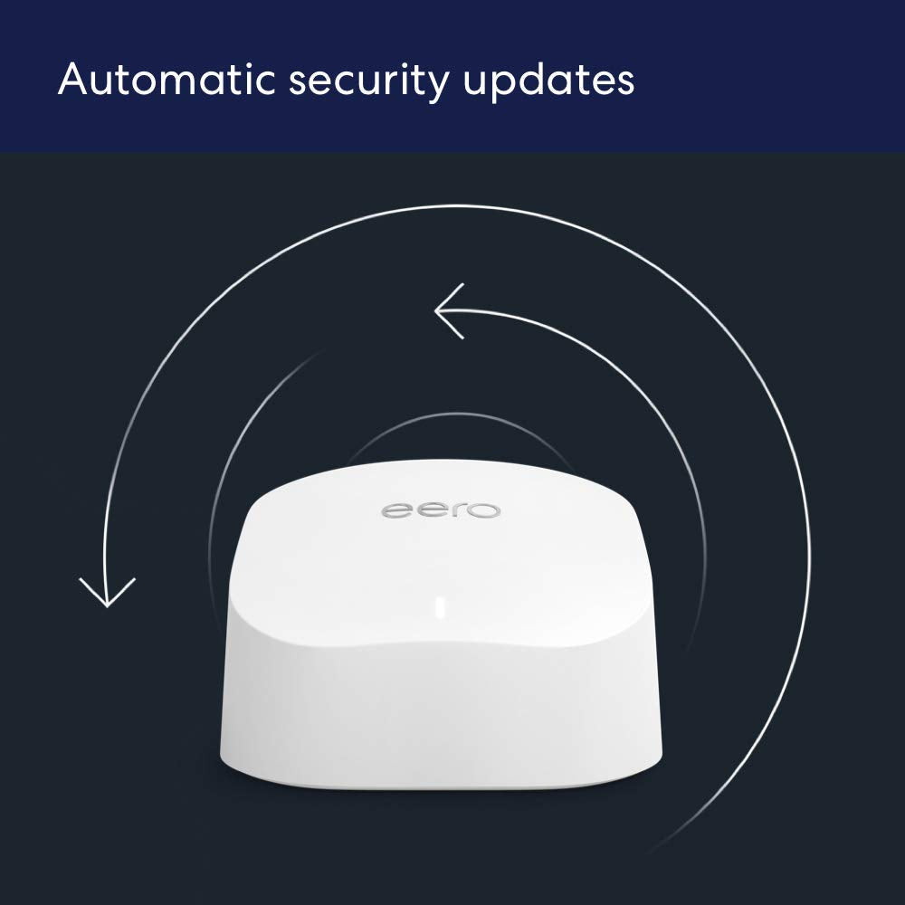 Amazon eero 6 mesh wifi add-on extender - Add up to 1,500 sq. ft. of Wi-Fi 6 coverage. Required eero mesh wifi system not included