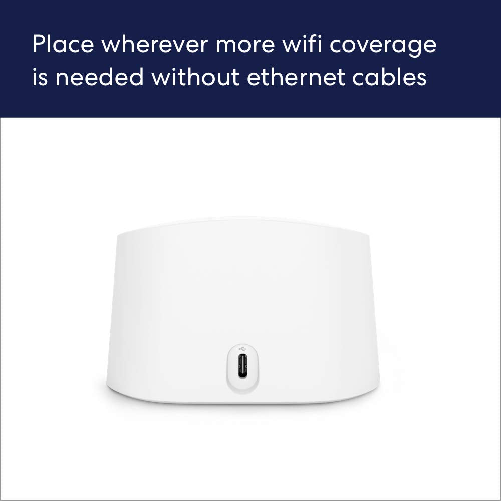 Amazon eero 6 mesh wifi add-on extender - Add up to 1,500 sq. ft. of Wi-Fi 6 coverage. Required eero mesh wifi system not included