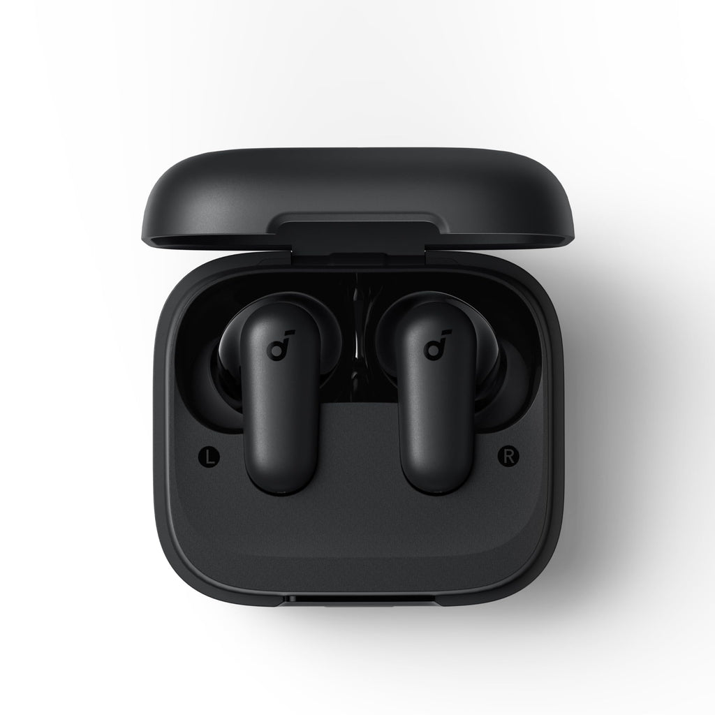 Soundcore P30i by Anker Noise Cancelling Earbuds, Strong and Smart Noise Cancelling, Powerful Bass, 45H Playtime, 2-in-1 Case and Phone Stand, IP54, Wireless Earbuds, Bluetooth 5.4 (Black)