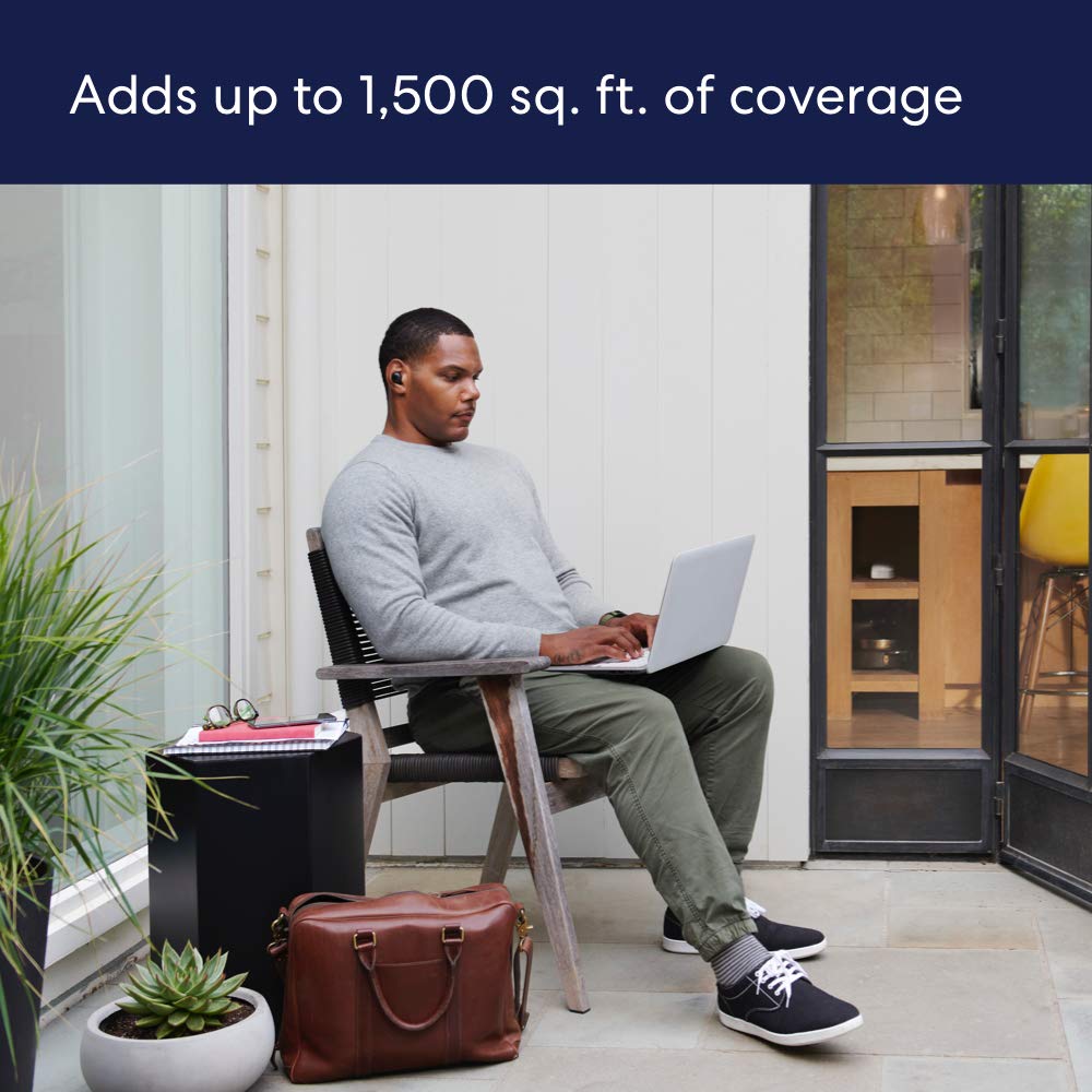 Amazon eero 6 mesh wifi add-on extender - Add up to 1,500 sq. ft. of Wi-Fi 6 coverage. Required eero mesh wifi system not included