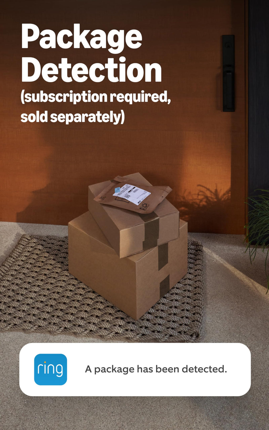 Ring Battery Doorbell, Home or business security with Head-to-Toe video, Live View with Two-Way Talk, and Motion Detection & Alerts, Satin Nickel